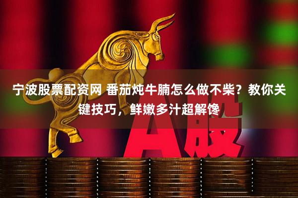 宁波股票配资网 番茄炖牛腩怎么做不柴？教你关键技巧，鲜嫩多汁超解馋